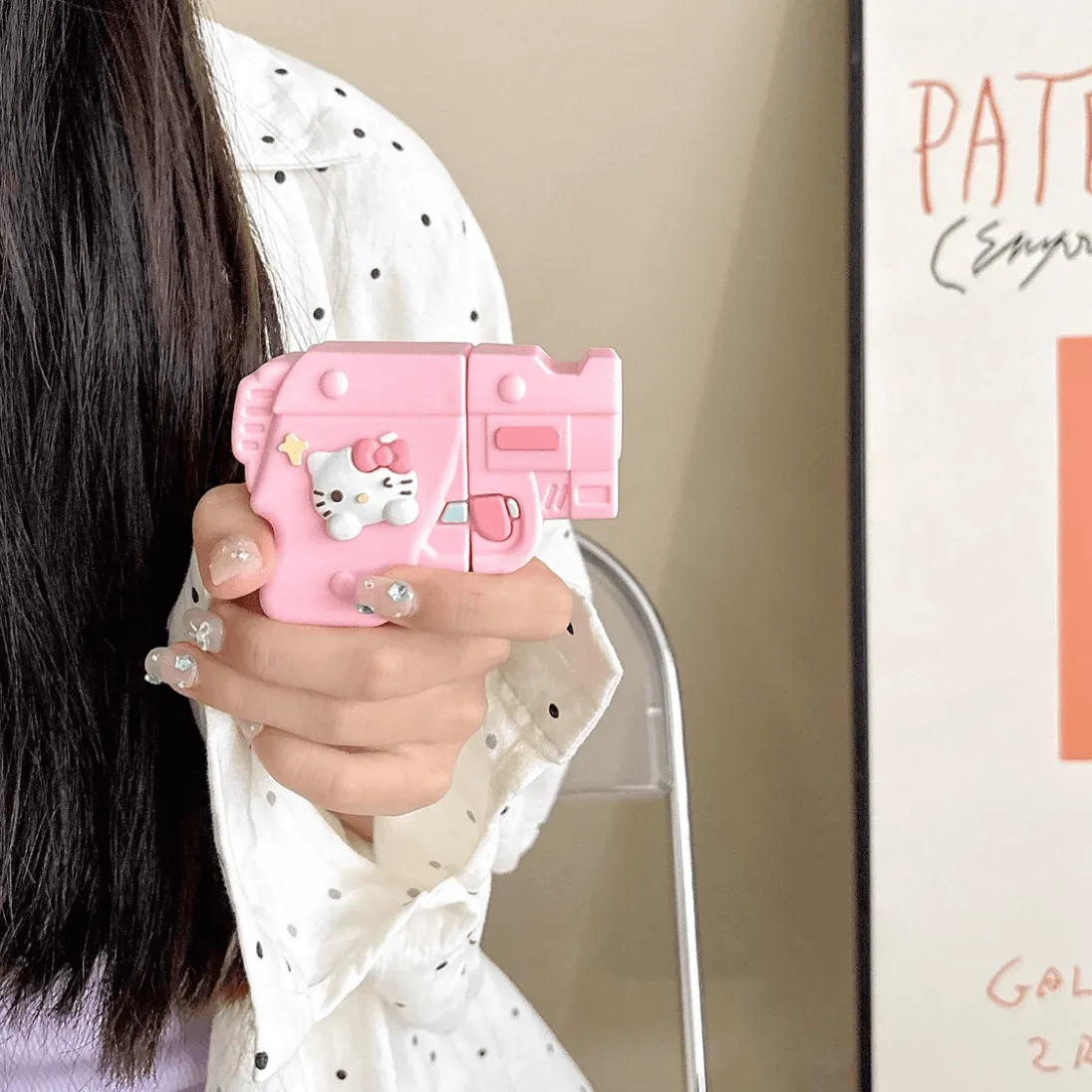 Chic Hello Kitty Pistol Style Earphone AirPods Earphone Case