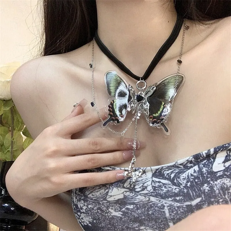 Chic Layered Butterfly Elastic Thigh Leg Chain
