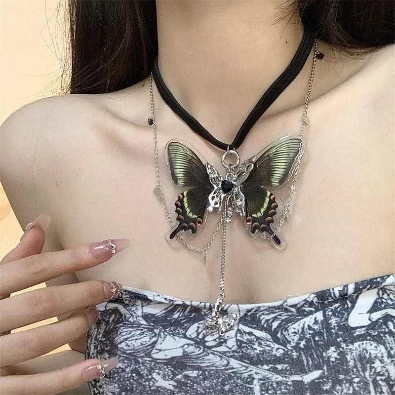 Chic Layered Butterfly Elastic Thigh Leg Chain