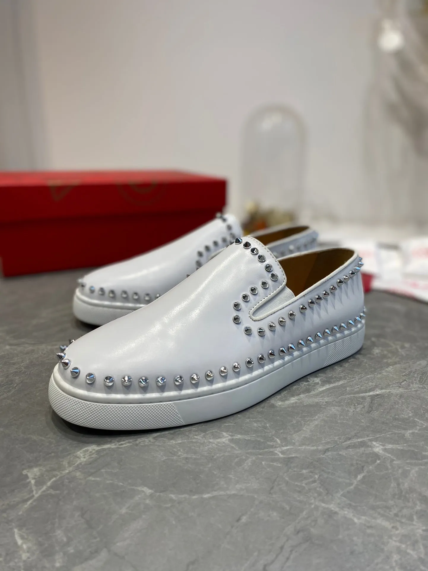 CL Loafers Cowhide and Spikes 242392