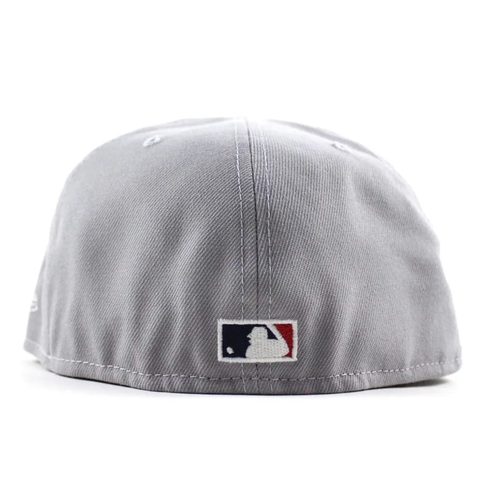 Clark the Cub Mascot Chicago Cubs Wringly field New Era 59Fifty Fitted Hat (Gray Navy Green Under Brim)