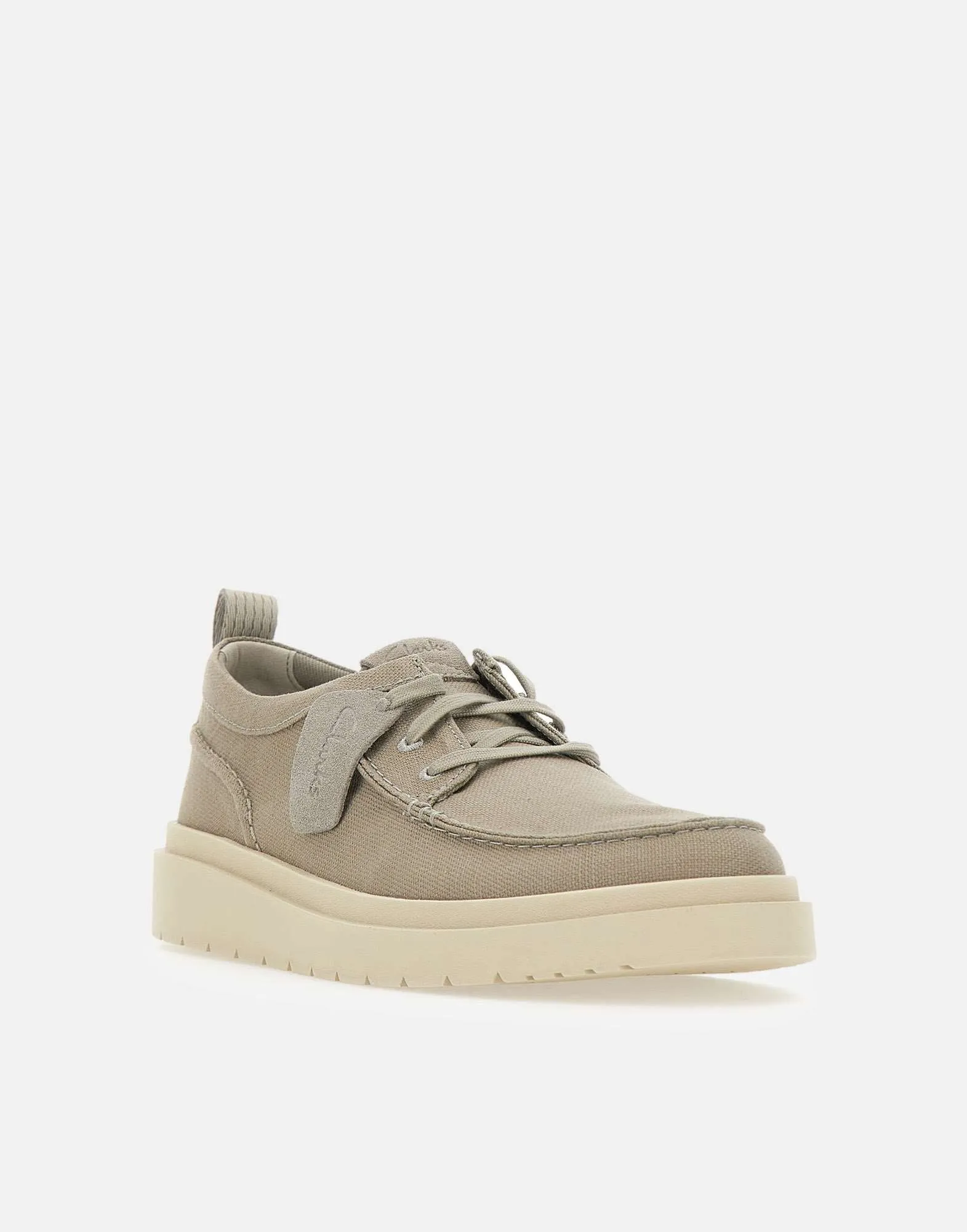 Clarks Polden moc taupe grå snörningskor