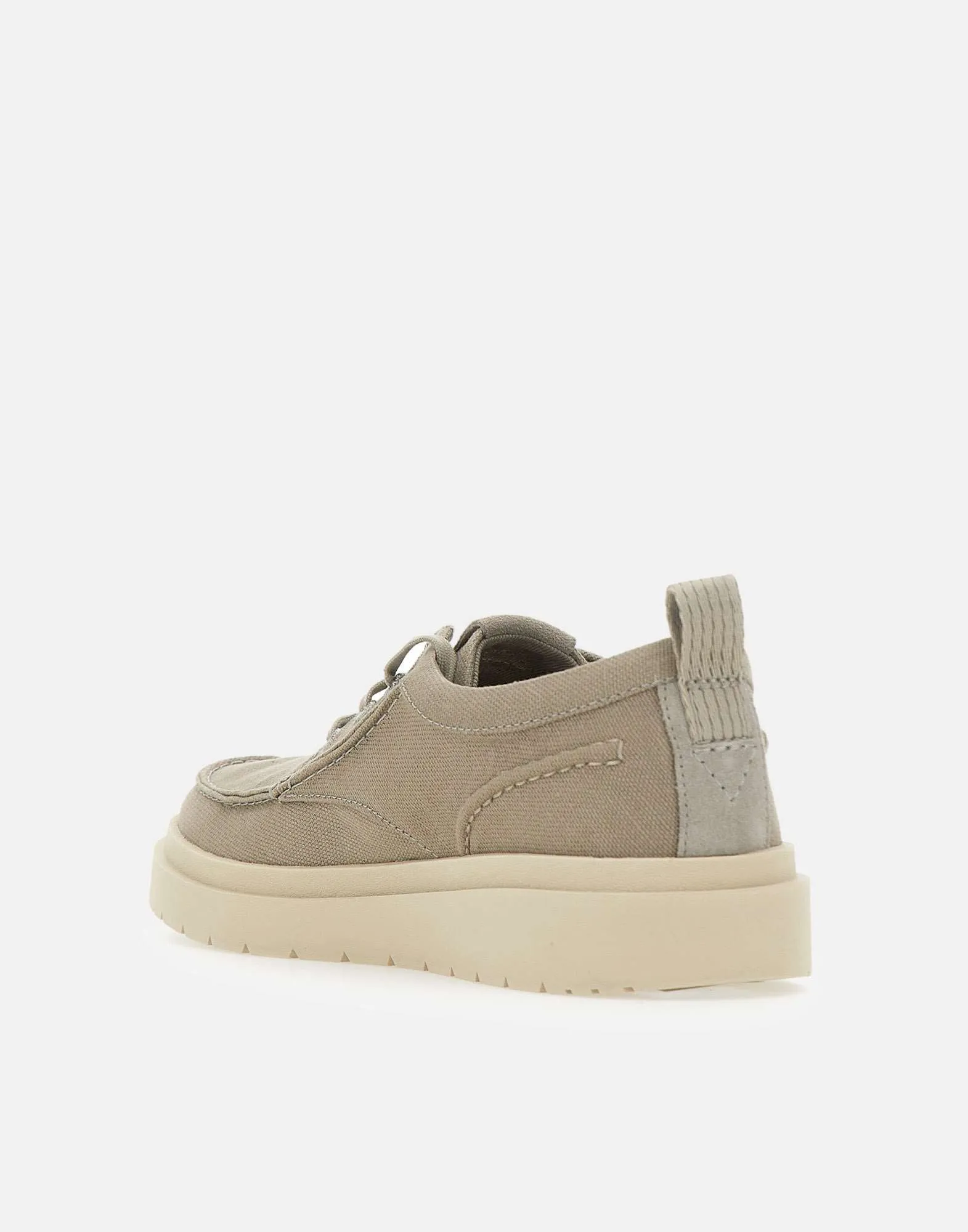 Clarks Polden moc taupe grå snörningskor