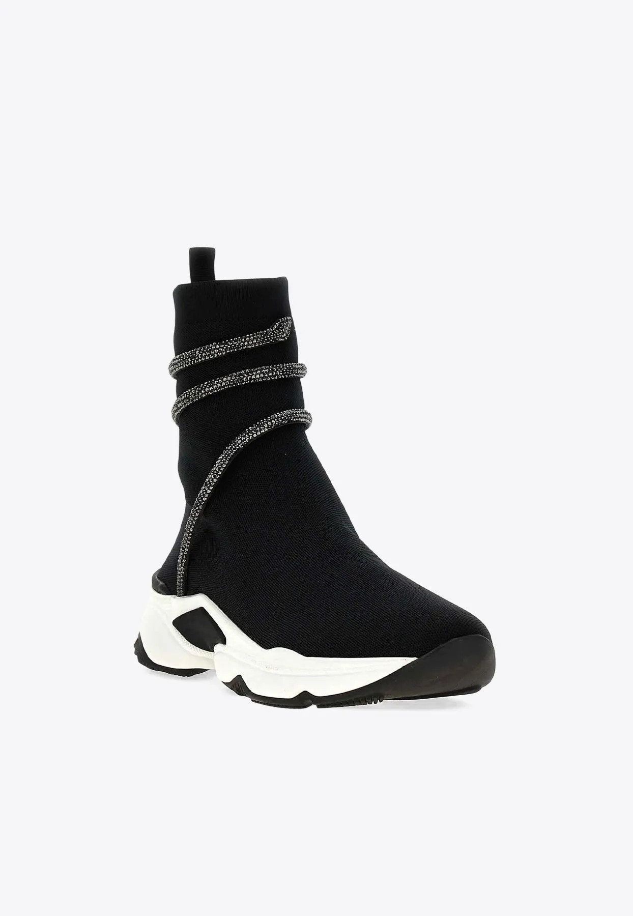 Cleo Spiral Embellished High-Top Sneakers