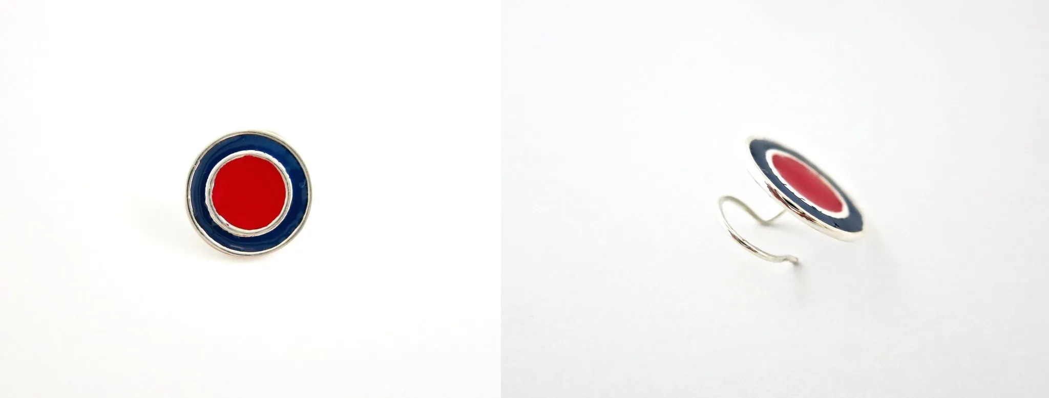 Conversation-starter, statement, enamel nose pin