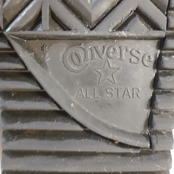 CONVERSE Men's Black Leather High Tops Chuck Taylor All Star Sneakers Size 12