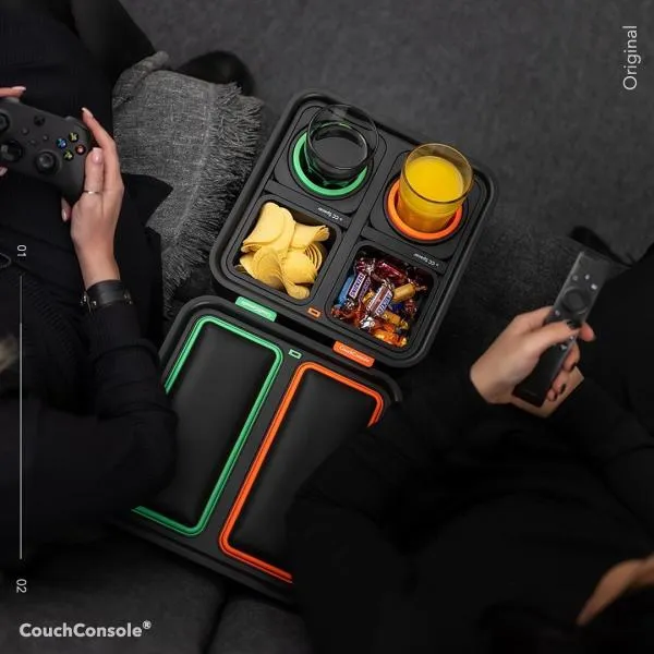CouchConsole - Cup Holder with Phone Stand Tray - IBF