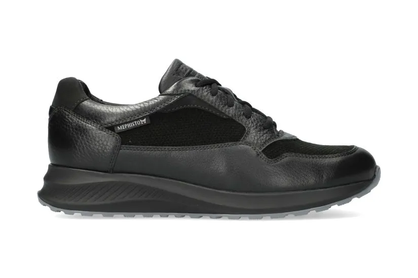 'Davis' men's lace-up sneaker - Black