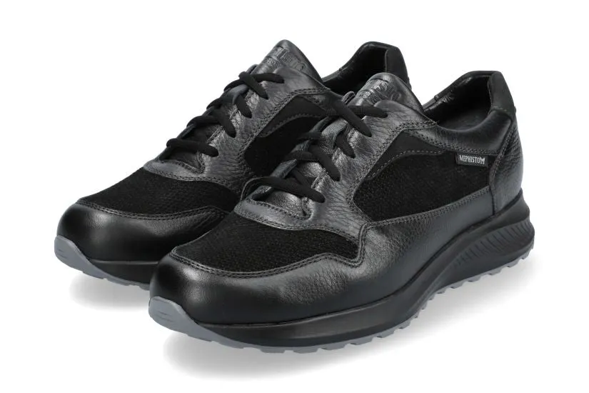 'Davis' men's lace-up sneaker - Black