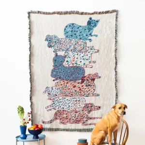 Dogs and Cats Totem Blanket