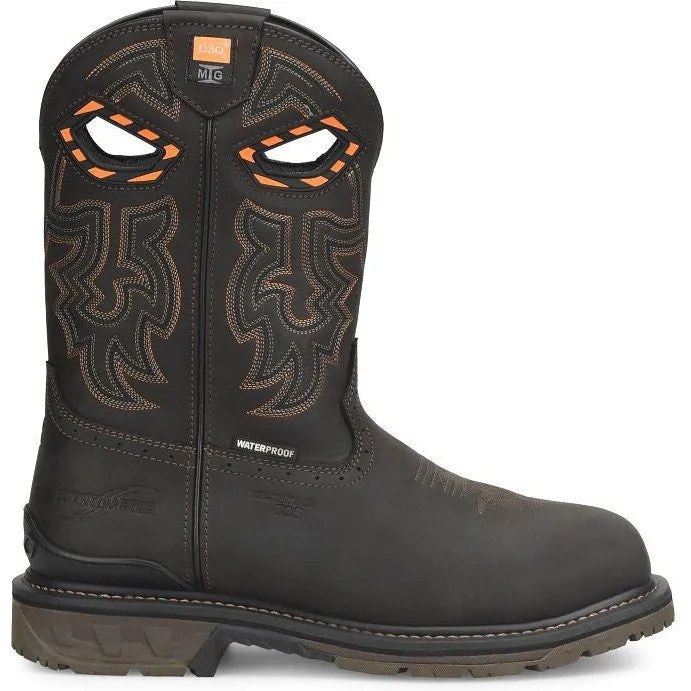 Double H Men's Phantom Rider Bruner 11" Composite Toe Met Guard Western Work Boot -Brown- PH5011