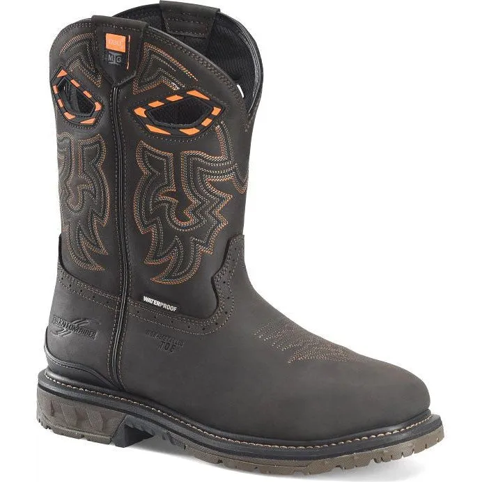 Double H Men's Phantom Rider Bruner 11" Composite Toe Met Guard Western Work Boot -Brown- PH5011