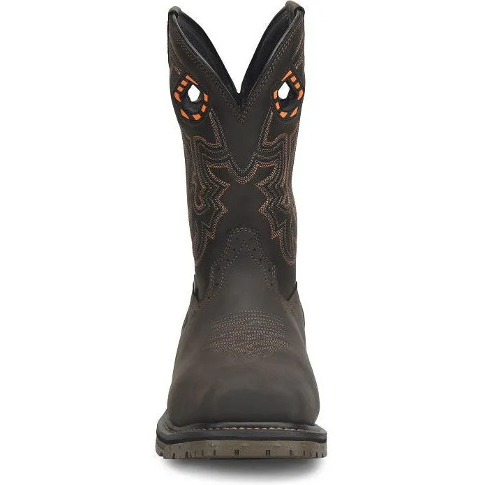Double H Men's Phantom Rider Bruner 11" Composite Toe Met Guard Western Work Boot -Brown- PH5011
