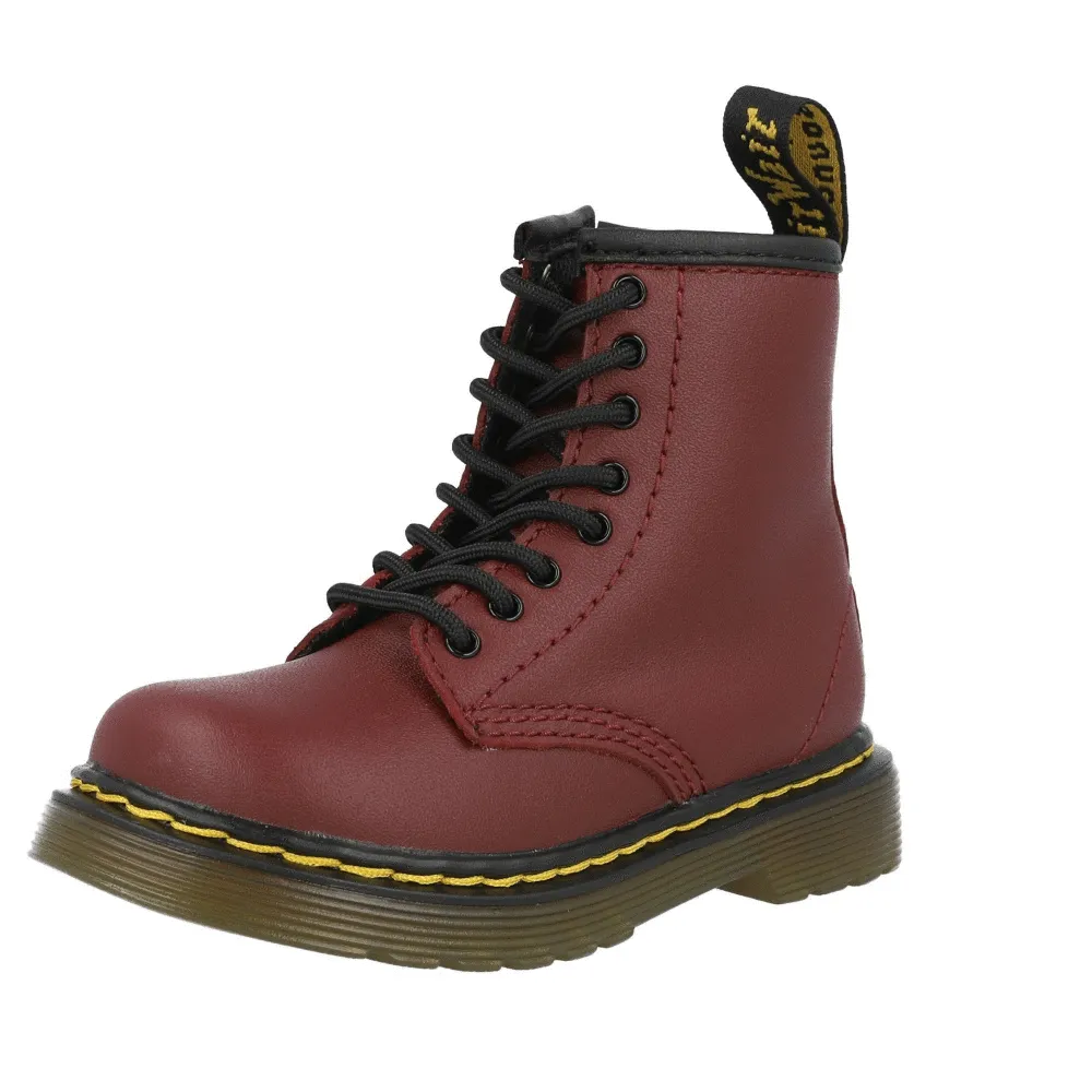 Dr Martens Brooklee Cherry Red Kids Boots