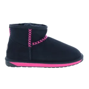 EMU Australia Barbie X Stinger Micro Stitch W12899 Womens Black Ankle Boots