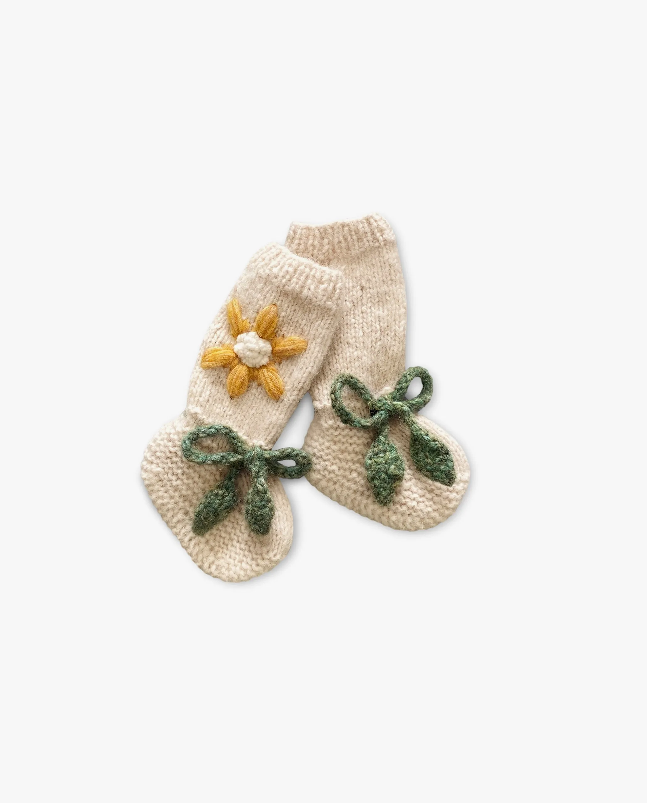 Flower Rain Booties | off white