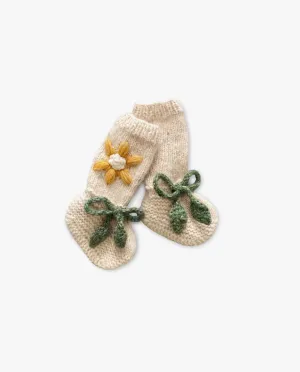 Flower Rain Booties | off white