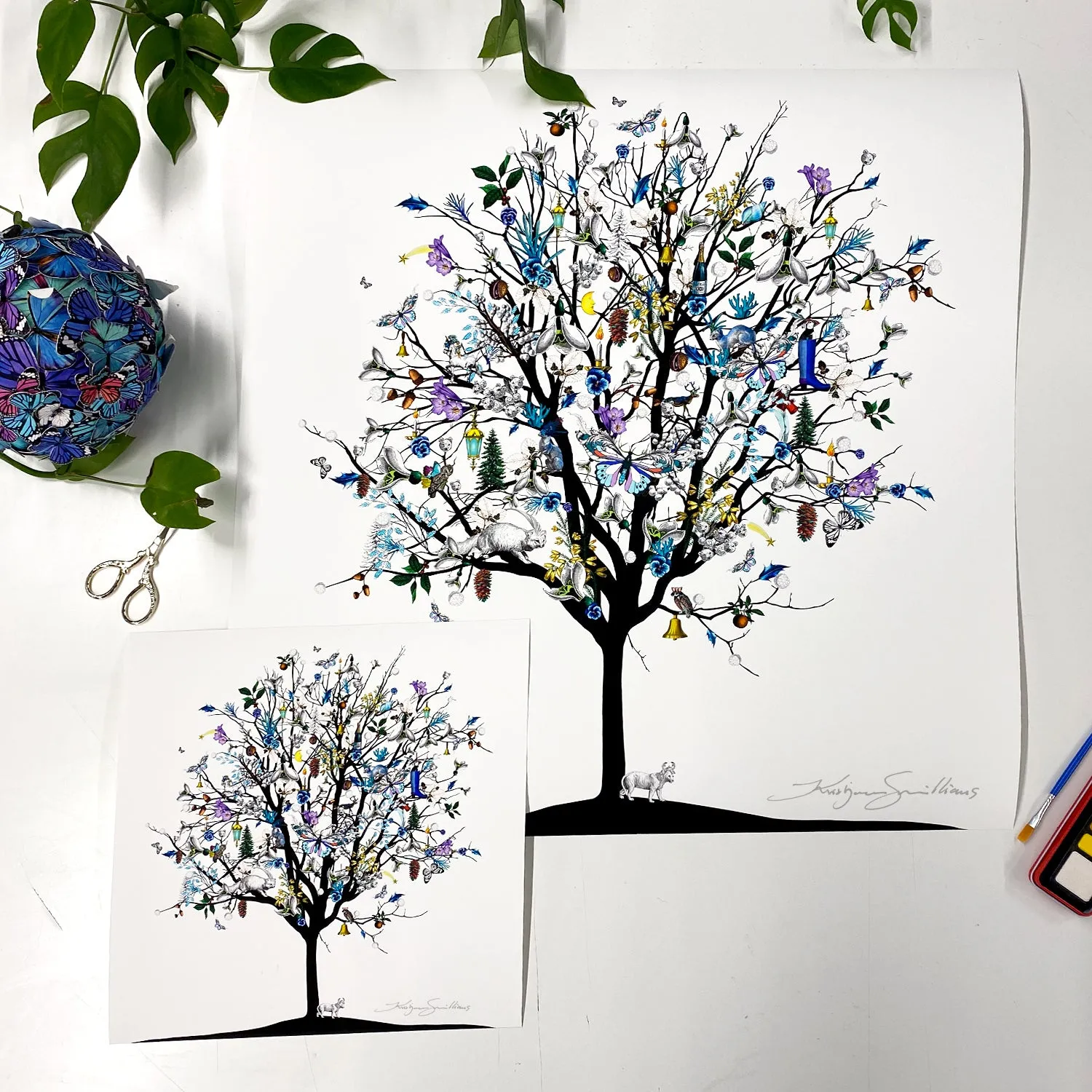 Four Season Tree - Vetur - Art Print