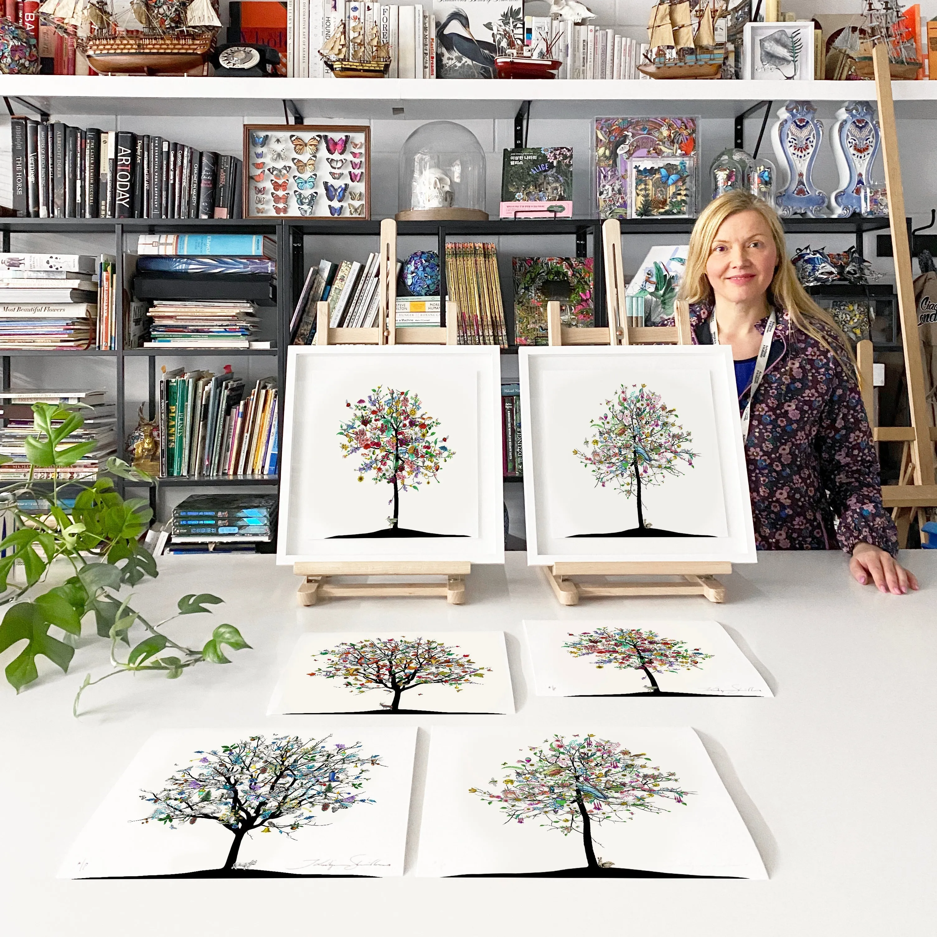 Four Season Tree - Vetur - Art Print