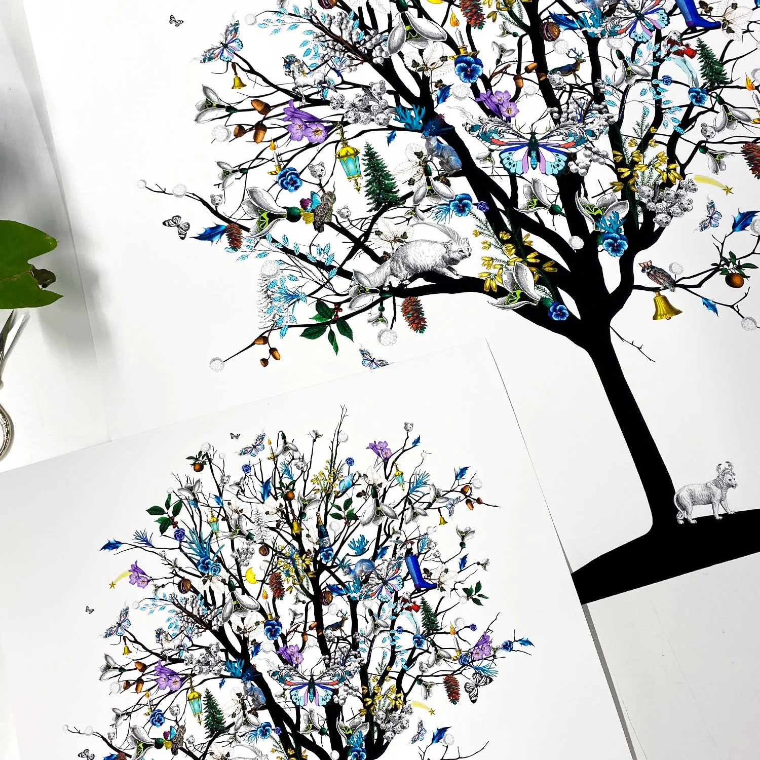 Four Season Tree - Vetur - Art Print