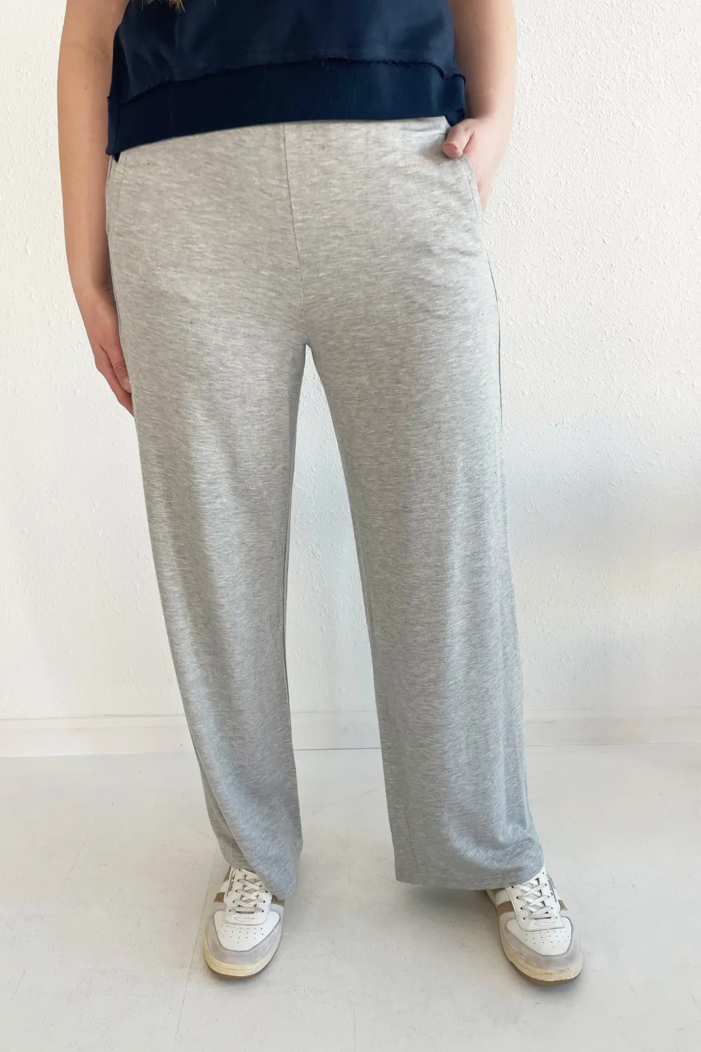 French Terry Wide Leg Pants