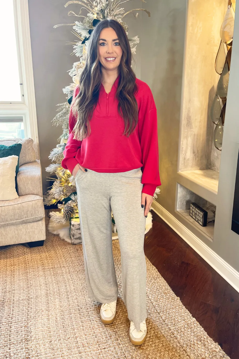 French Terry Wide Leg Pants