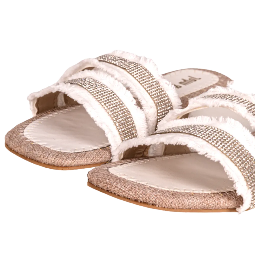 Glitter wave slipper