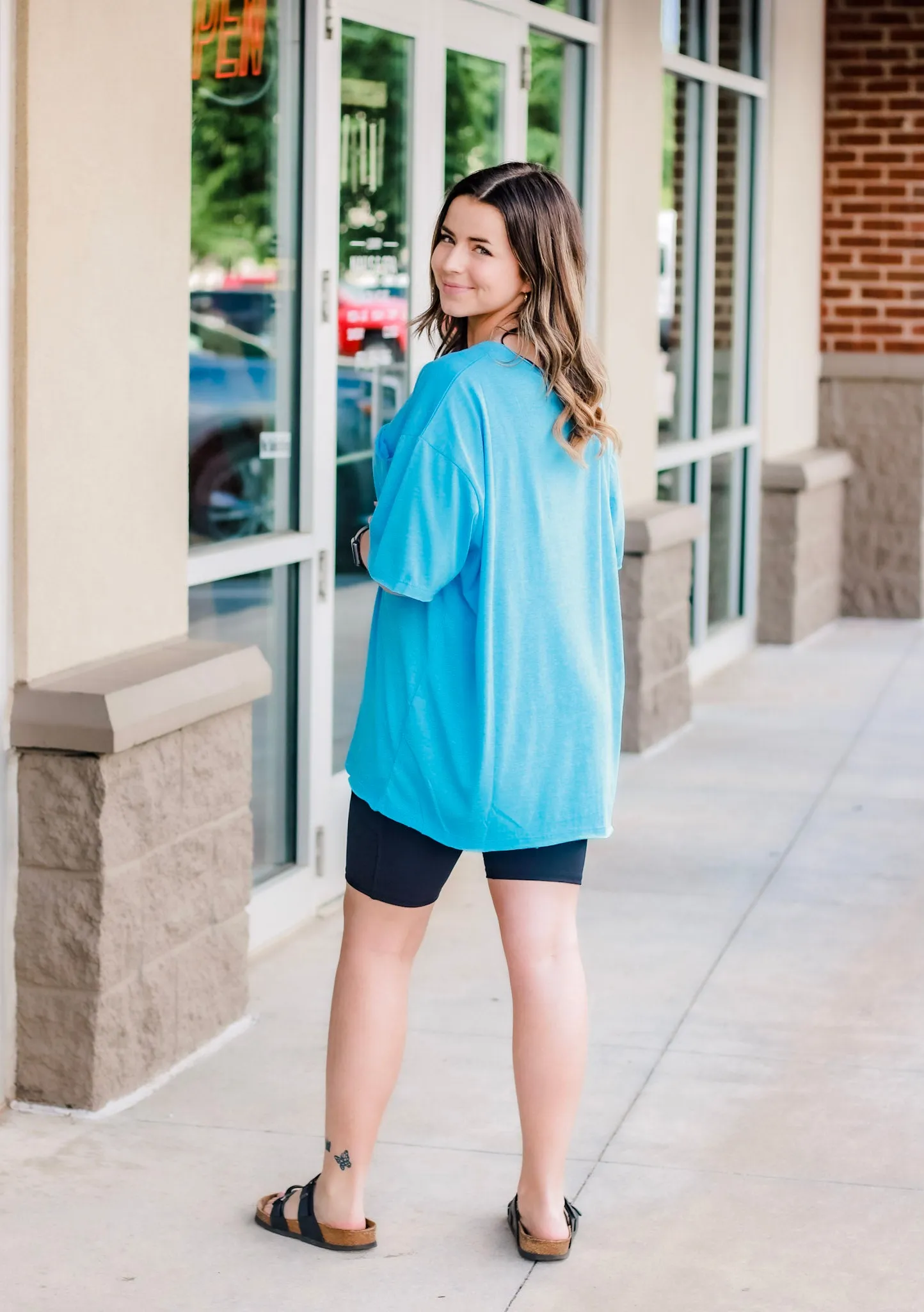 Hello Boyfriend Tee in Blue