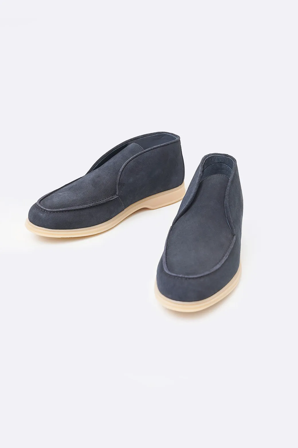 HIGH-TOP LEATHER LOAFERS