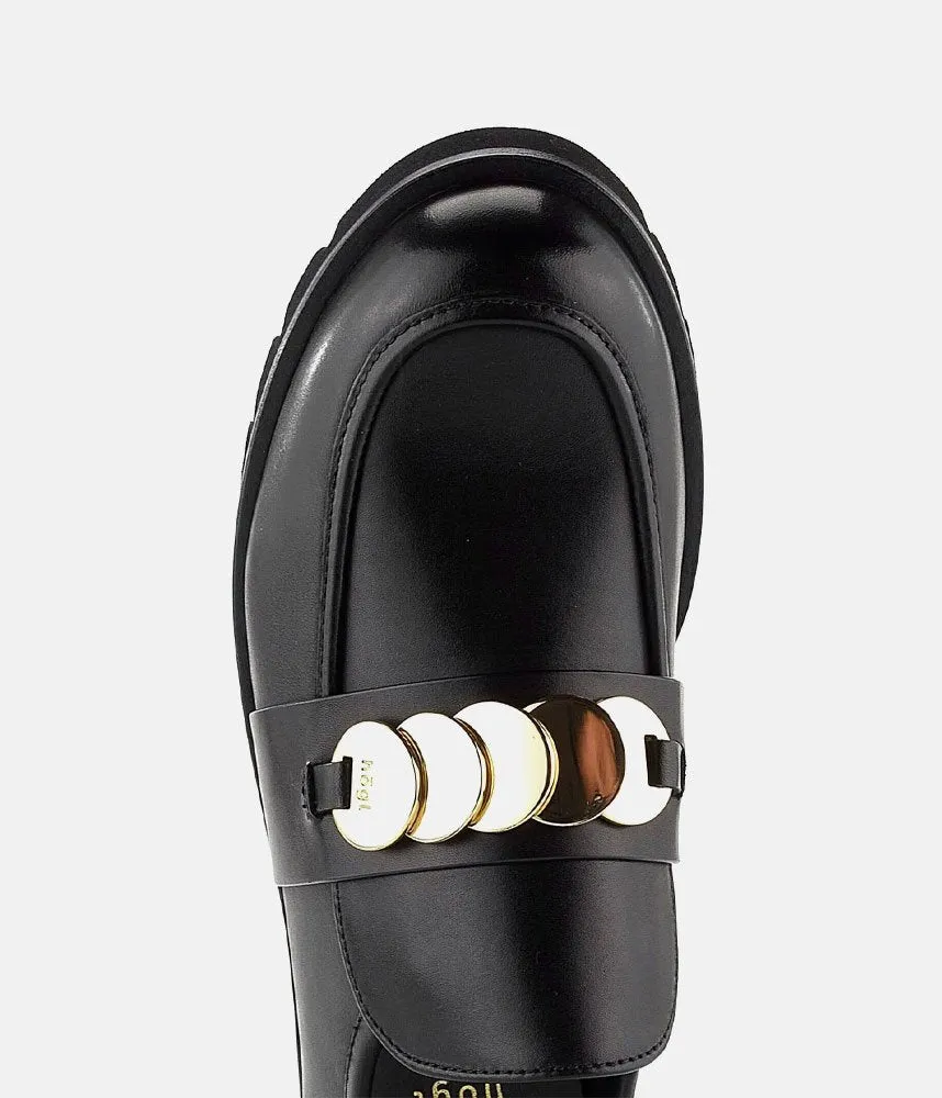 Hogl Luxurious Black Leather Loafers