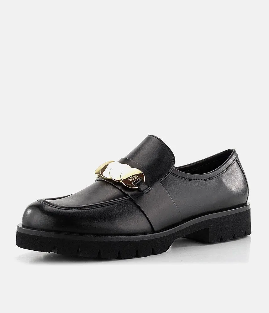 Hogl Luxurious Black Leather Loafers