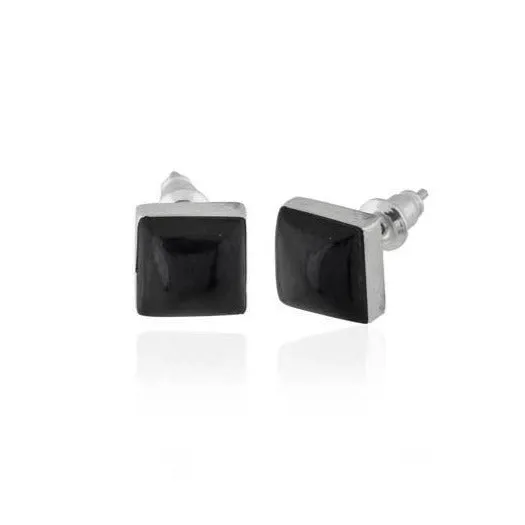 Ines Jet Stone Earrings
