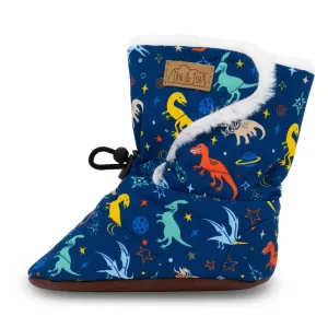 Jan & Jul Stay-Put Winter Booties - Space Dinos