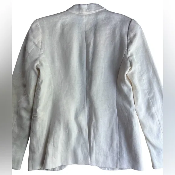 Joie Ivory Linen Blazer Jacket