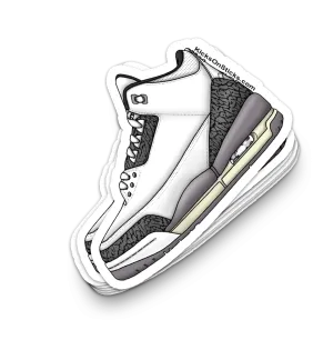 Jordan 3 "Cement Grey 2024" Sneaker Sticker
