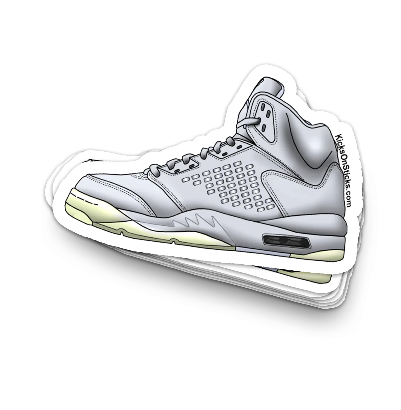 Jordan 5 "Pinnacle Pure Platinum" Sneaker Sticker