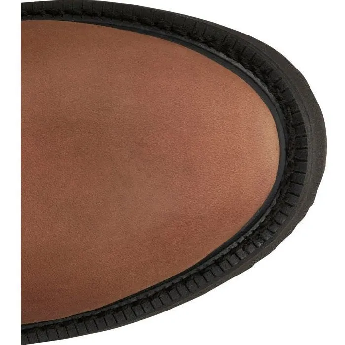 Justin Men's Round Up 10" WP Western Work Boot -Brown- OW6604