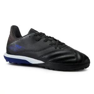 Kids' Lace-Up Leather Football Boots Viralto II Turf - Black/Lightning
