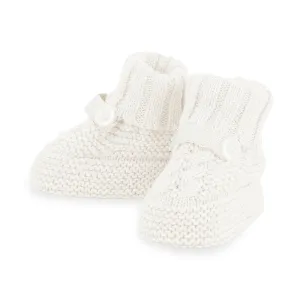 Knitted booties with Tab