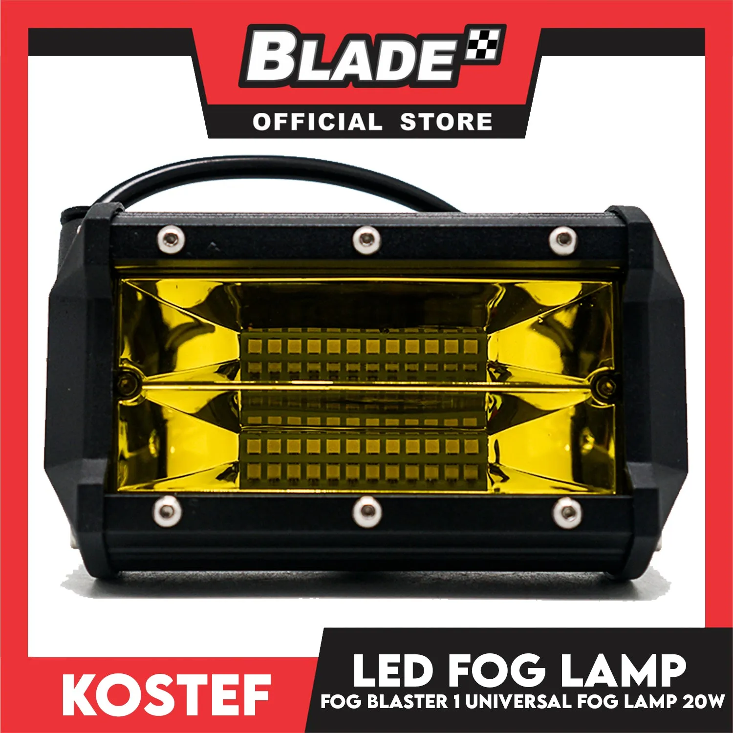 Kostef Led Light Fog Blaster 1 FB20 Universal Led Fog Light (20w) 5.5x2.5x5.2 inches