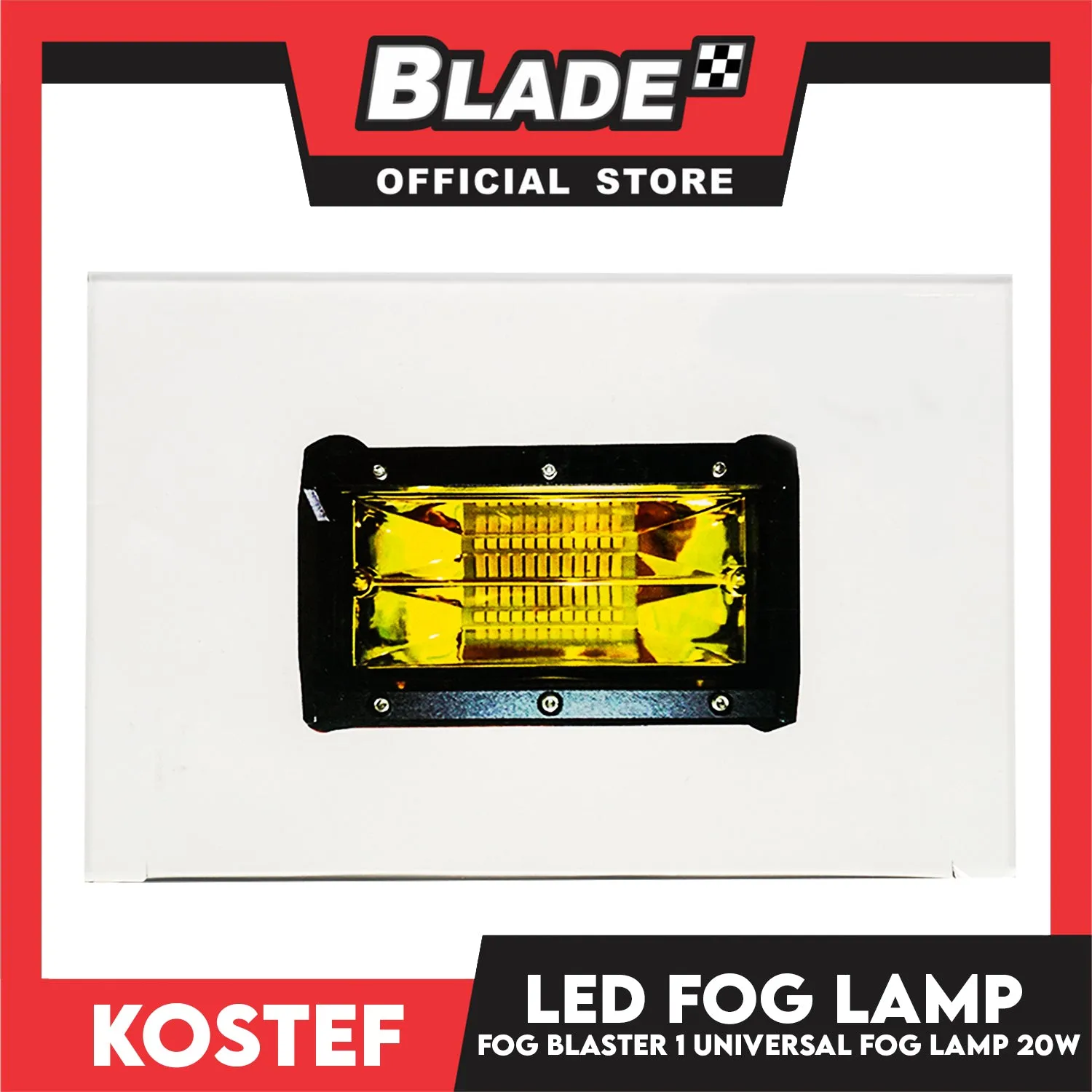 Kostef Led Light Fog Blaster 1 FB20 Universal Led Fog Light (20w) 5.5x2.5x5.2 inches