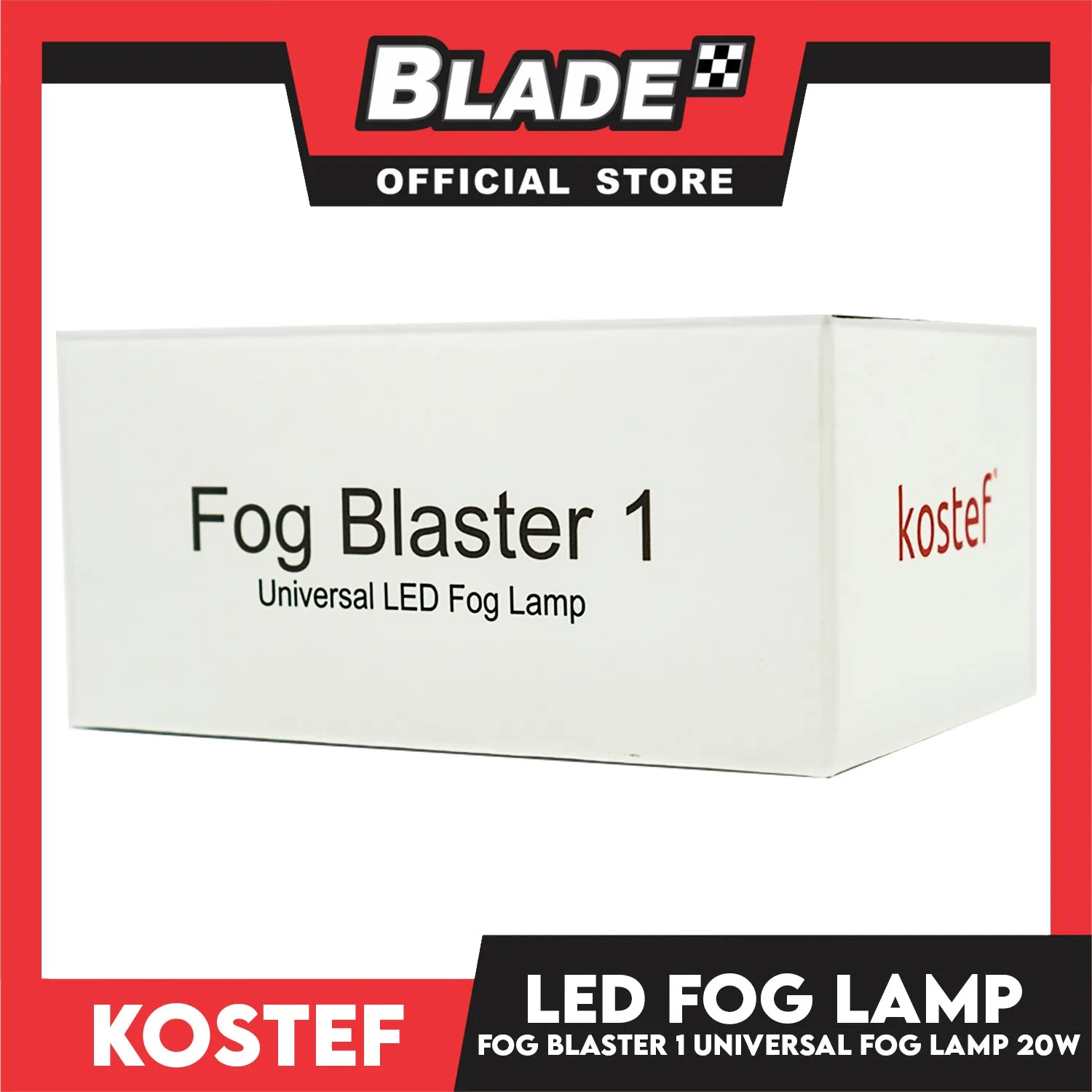 Kostef Led Light Fog Blaster 1 FB20 Universal Led Fog Light (20w) 5.5x2.5x5.2 inches
