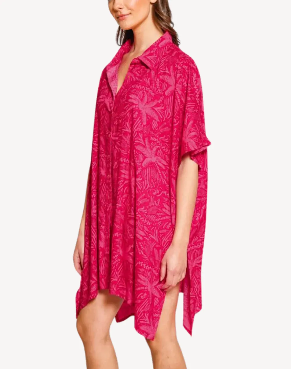 Las Palmas Big Shirt Cover Up