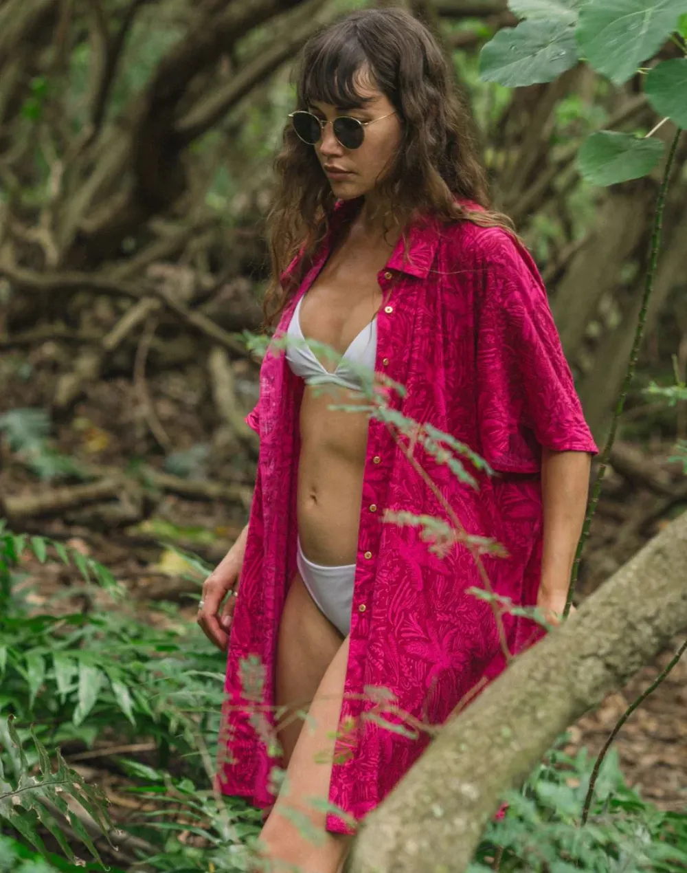 Las Palmas Big Shirt Cover Up