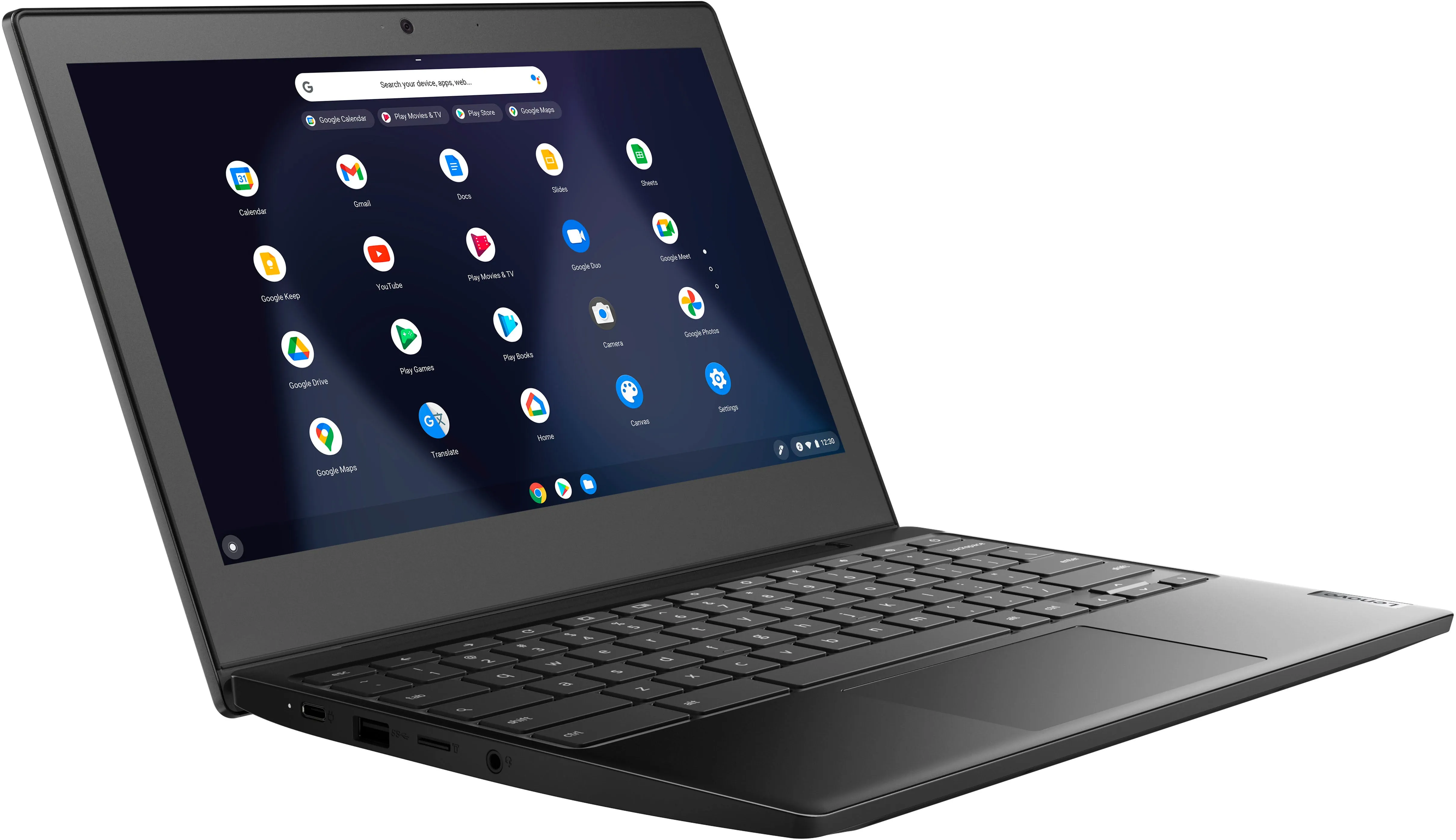 Lenovo IdeaPad 3 - Chromebook - 11.6" HD Laptop - Intel Celeron N4020 - 4GB RAM - 64GB eMMC - Onyx Black