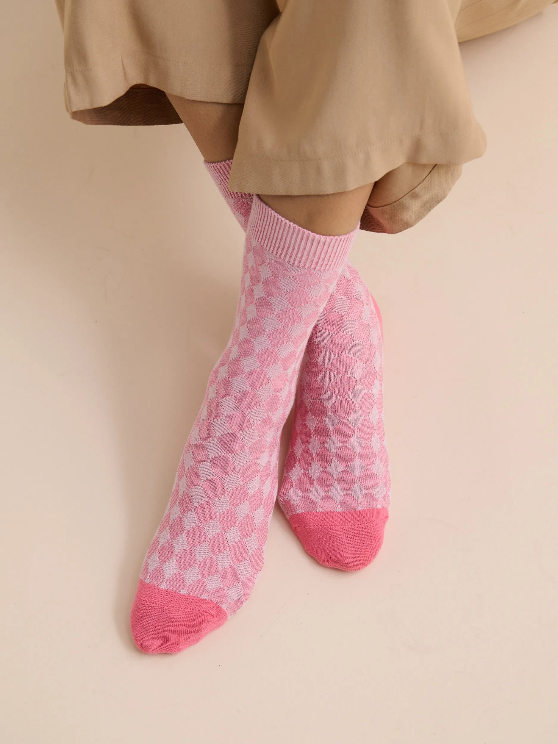 Maison Diamond Crew Socks