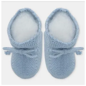 Martin Aranda - Baby Booties Knit Montefioralle, Celeste Bebé