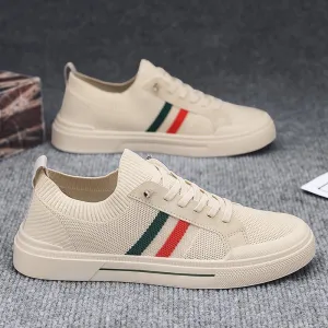 Men's Knitted Breathable Non-Slip Soft-Soled Casual Sneakers