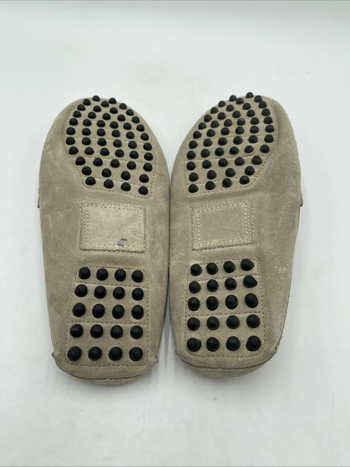Men’s Saks Fifth Avenue Backless Suede Bit Loafers Tan Size 10M - Very Good