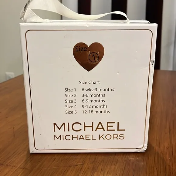 Michael Kors Baby Kendra 2 Crib Booties boots shoes new Girls Infant Size 1